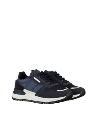 Мъжки обувки, Мъжки спортни обувки сини  от текстилен материал  Aiman - Kalapod.bg